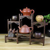 移动小茶架红木实木，紫砂壶架茶具架，博古架鸡翅木多宝阁展示架底座