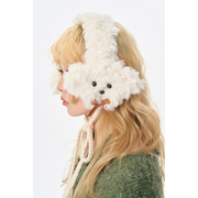 杨二大梦原创可爱毛绒小狗耳罩女冬季护耳罩可爱纯色保暖防寒耳套