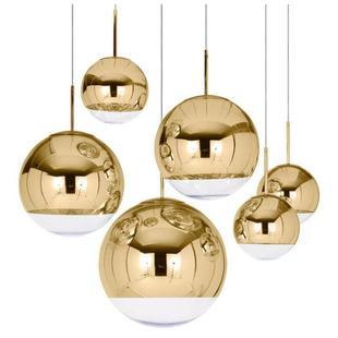 金色圆球吊灯创意现代艺术，简约客厅餐厅吧台，店铺泡泡玻璃球形灯具