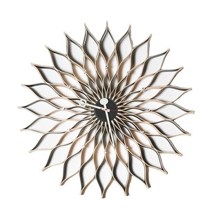 sunflowerwallclock向日葵，挂钟创意经典设计师北欧壁钟时尚异型