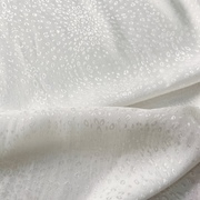 韩国进口白色豹纹印花棉缎面料，夏女装(夏女装，)连衣裙衬衣服装设计布料