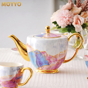 定制欧式骨瓷咖啡杯具小奢华英式客厅家用下午茶，茶具水具套装议价