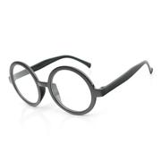 大号小号韩版装饰圆框眼镜空架镜框，阿拉蕾哈利波特圆形无镜片塑料