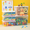 儿童玩具收纳箱大容量家用透明加厚婴儿宝宝牙胶整理盒积木储物箱