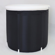 黑色泡澡桶折叠大人加厚洗澡泡澡浴缸家用折叠浴桶折叠冰浴桶冰桶