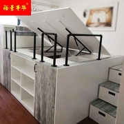 小户型公寓儿童房上下子母床多功能组合半高衣柜床二胎床全屋定制