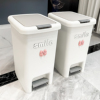 厨房脚踏式垃圾桶家用2024客厅厕所卫生间带盖脚踩马桶厕纸篓