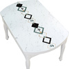 椭圆形餐桌布桌面垫餐桌垫桌布，防水防油免洗防烫软pvc玻璃水晶板
