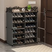宜家简易鞋架家用门口大容量鞋盒透明防尘室内鞋子鞋柜收纳神器省