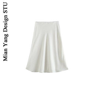 棉洋 法式白色蕾丝花边低腰半身裙 纯欲性感小蝴蝶结荷叶包臀中裙