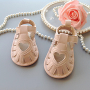 夏季0-6-12个月7-8八婴儿，凉鞋防滑软胶底学步鞋0-1岁女宝宝凉鞋