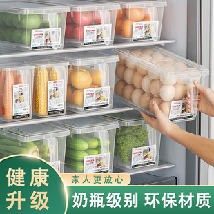 冰箱收纳盒食品级保鲜盒厨房蔬菜，专用整理神器，冷冻专用鸡蛋储物盒