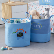 玩具收纳桶宝宝玩具收纳筐椭圆布艺大容量儿童超大玩偶加厚可折叠