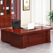 经理桌油漆老板桌实木，贴皮大班台，简约现代主管桌1.8米含侧