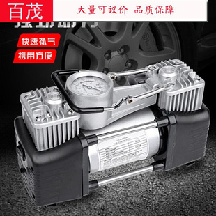充气泵双缸打汽车轮胎便携电动式车载高压气泵车用气筒大功Q率轿