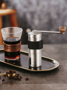 手摇咖啡豆研磨机一人，用手磨咖啡机便携式手动磨豆机家用咖啡模器