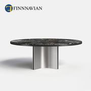 FINNNAVIAN芬纳维亚 天然大理石餐桌意式轻奢 Arkos 现代简约饭桌