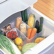 日本进口inomata厨房收纳盒冰箱整理筐 食品水果蔬菜收纳篮