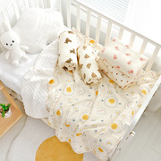 婴儿纱布豆豆毯宝宝，绉布童被新生儿午睡盖毯宝宝抱毯婴儿包巾