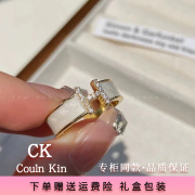 奥特莱斯折扣撤柜轻奢高级感食指戒时尚，简约气质字母开口戒指