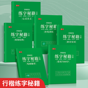 行楷练字帖成人控笔训练笔画笔顺字帖成年行书秘籍速成行楷连笔字帖练字小学生初中生入门高中生专用钢笔楷书正楷字帖女生字体漂亮