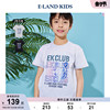 博主同款eland kids衣恋童装夏季男童印花短袖恤短裤