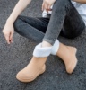 日系防滑成人雨鞋女款2023时尚外穿雨靴短款水鞋加绒厨房胶鞋