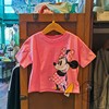 香港迪士尼乐园儿童T恤米妮蝴蝶结棉卡通印花短袖夏季女孩子上衣