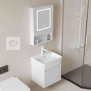 太空铝浴室柜卫生间洗脸盆柜组合超窄小户型一体陶瓷洗手盆柜