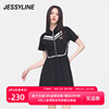 杰茜莱夏季黑色修身小个子连衣裙女高级感显瘦裙子 jessyline