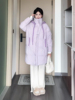 到货!韩系加厚保暖香芋紫羽绒棉服外套，女23冬季温柔中长款棉袄女