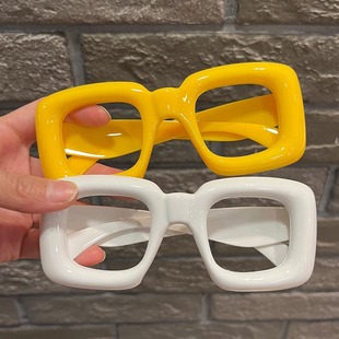 无镜片儿童眼镜框可爱搞怪夸张眼镜架糖果色，个性拍照凹造型亲子款