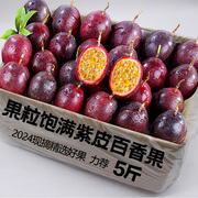 广西现摘百香果紫皮5斤整箱大果孕妇百香浓果酱当季新鲜水果2