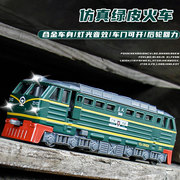 金属仿真东风11z型，内燃机车df11z声光回力火车，模型玩具怀旧系列