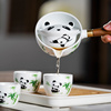 旅行便携式熊猫功夫茶具套装快客杯户外家用懒人泡茶茶壶茶杯定制