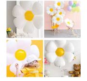 韩国ins小雏菊铝膜可爱气球 派对装饰 鸡蛋花太阳花儿童玩具气球