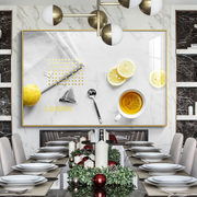北欧风餐厅装饰画，现代简约饭厅挂画个性创意，餐桌壁画水果单幅墙画