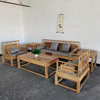 榆木沙发实木客厅新中式，太师椅组合简约现代六件套家具小户型禅椅