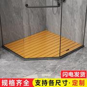 卫生间淋浴房防滑垫防腐木踏板，地板ps仿木免漆洗澡间隔水踏板脚垫