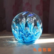 水晶球琉璃发光水母，摆件手工艺品海洋动物鱼缸，造景生日礼物送女生