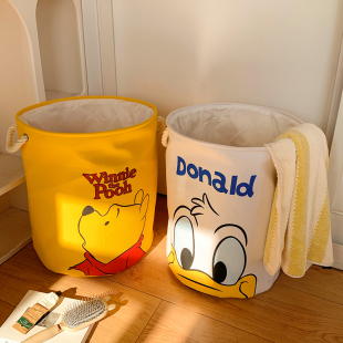 迪士尼大容量脏衣篓家用高颜值可折叠脏衣服玩具收纳筐宿舍洗衣篮