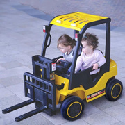 儿童电动车可坐人叉车升降宝宝，四轮汽车超大号，遥控玩具男孩工程车