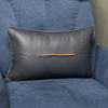 科技布抱枕轻奢长方形腰枕橙色客厅皮沙发腰靠垫枕头靠枕套不含芯