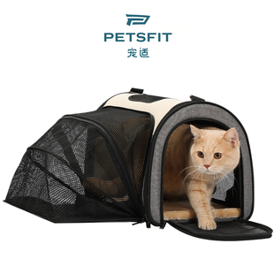 petsfit宠适猫包便携外出大空间猫咪背包太空舱宠物包狗狗(包狗狗)手提式