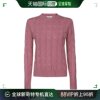 99新未使用香港直邮maxmara女士，紫色羊绒针织衫edipo-009