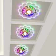 led水晶灯过道灯走廊灯七彩，射灯客厅天花灯，门厅玄光灯吸顶灯创意