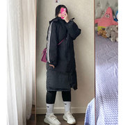 2-300斤大码女装冬季韩版中长款棉衣棉服胖mm连帽保暖面包服