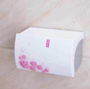 装卫生纸的盒子洗手间卫生间厕所纸巾盒免打孔塑料卫生纸盒吸盘