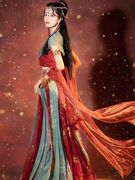 茉莉公主汉服女沙漠，异域风情西域古装印度敦煌飞天舞蹈服装