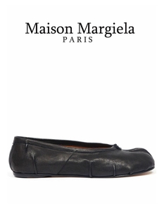 maisonmargiela马吉拉(马吉拉)tabi分趾褶皱，芭蕾平底鞋一脚蹬单鞋